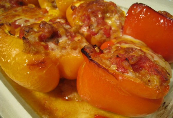 MEXICAN STYLE STUFFED BELL PEPPERS recipe