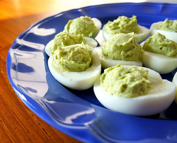 Avocado Deviled Eggs recipe by 365 Days of Slow Cooking