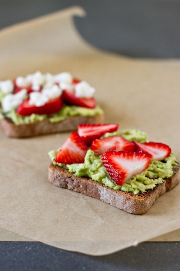 Avocado, Strawberry, Goat Cheese Sandwich recipe by Edible Perspective