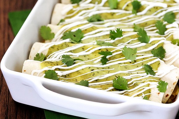 Chicken and Avocado Enchiladas recipe by Gimme Some Oven