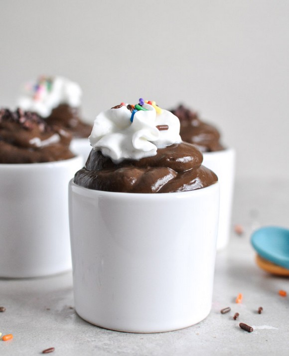 Chocolate Avocado Pudding recipe by How Sweet It Is