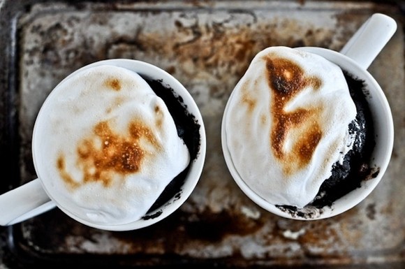 Photo and recipe for s’mores in a mug: howsweeteats.com