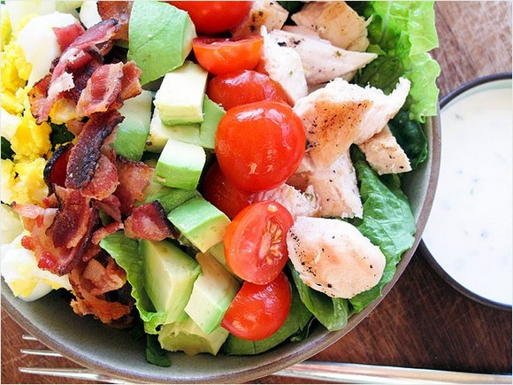 Cobb Salad with Creamy Chive Dressing recipe