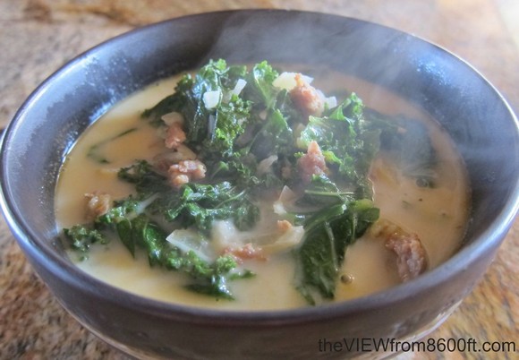 Olive Garden Style Zuppa Toscana Soup recipe by The View From 8600 ft
