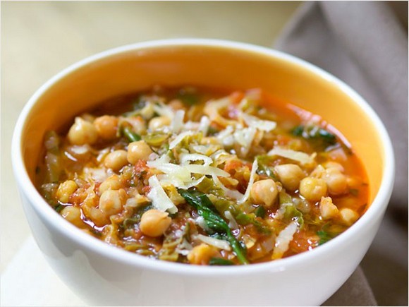 Quick Chickpea and Kale Stew with Cous Cous recipe