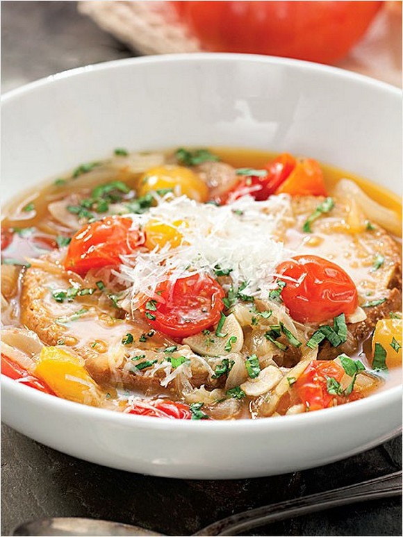 Roasted Tomato-Bread Soup recipe