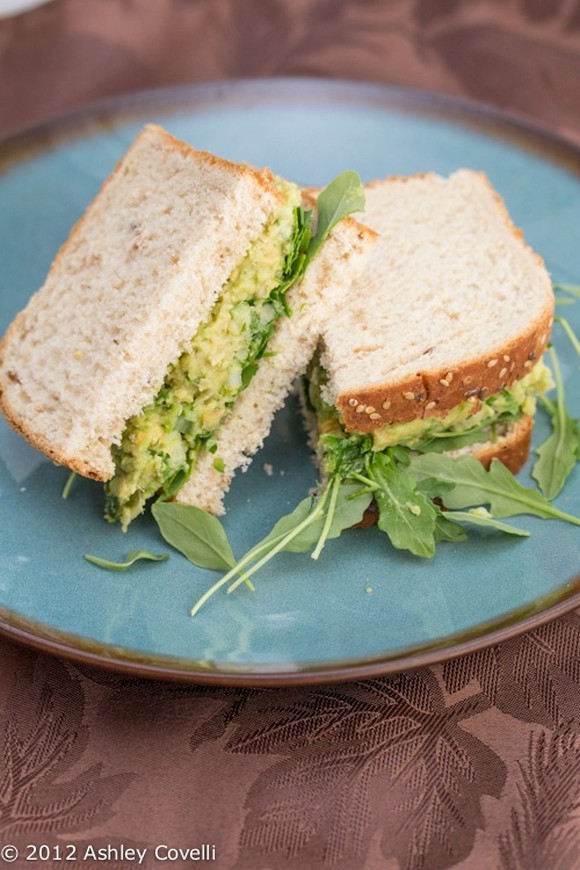 Smashed Chickpea and Avocado Salad Sandwich recipe by Big Flavors from a Tiny Kitchen