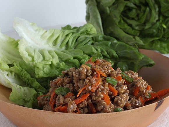 Spicy Asian Turkey Lettuce Wraps recipe