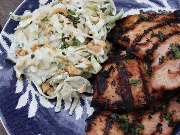 Teriyaki Grilled Chicken with Baby Bok Choy and Carrots recipe