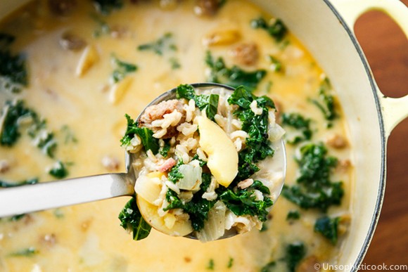 Zuppa Toscana Italian Sausage Soup recipe by Unsophisticook