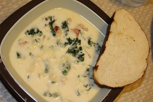 Zuppa Toscana Soup and Pretzel Bread recipe by Open Hands