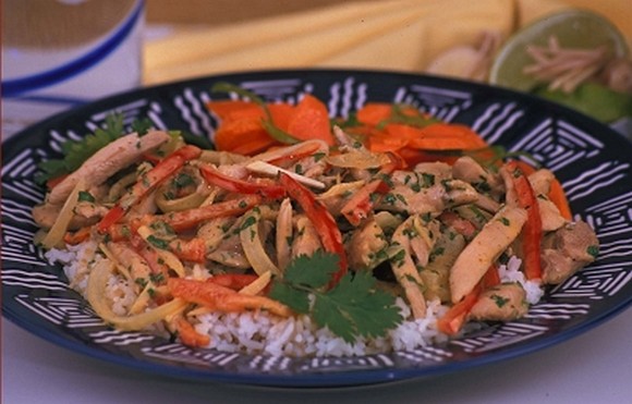 Chicken in Panang Curry Ginger Sauce recipe by Group Recipes