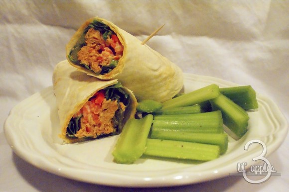 Buffalo Chicken Wraps recipe photo