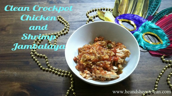 Clean Crockpot Chicken and Shrimp Jambalaya recipe photo