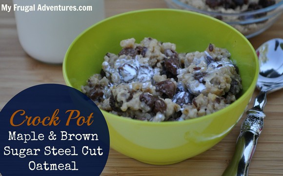 Crock Pot Brown Sugar & Maple Steel Cut Oats recipe photo