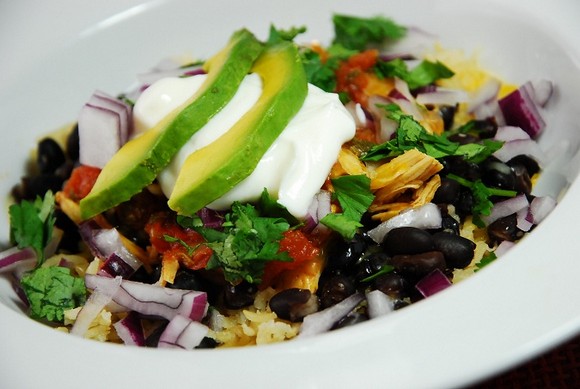 Crock Pot Chicken Taco Bowls recipe photo