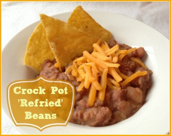 Crock Pot ‘Refried’ Beans recipe photo