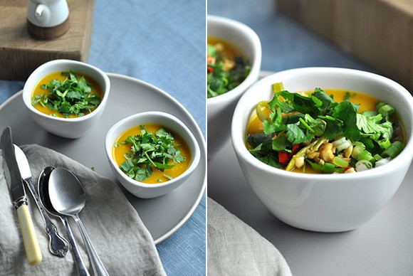 Pumpkin, Kumara and Lime Soup recipe photo