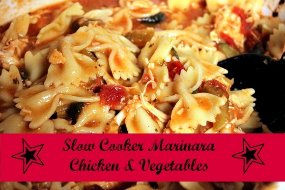 Slow Cooker Marinara Chicken & Vegetables recipe photo