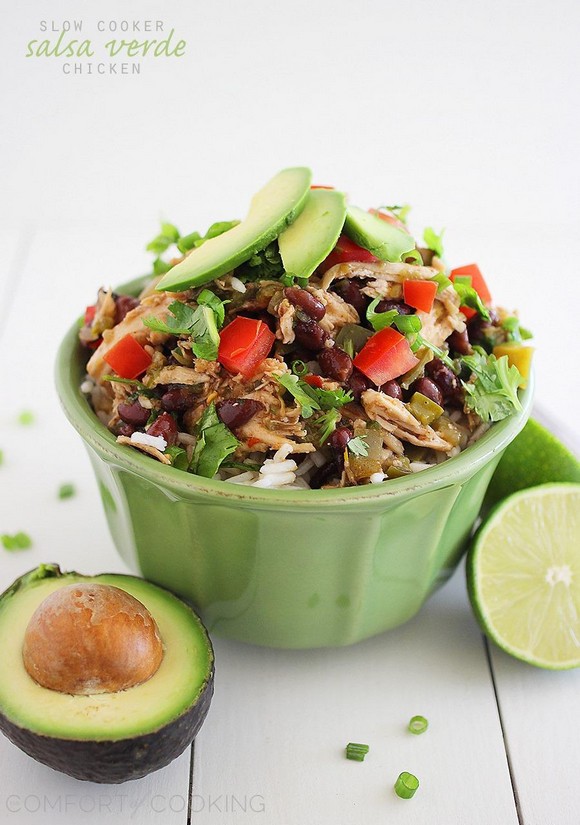 Slow Cooker Salsa Verde Chicken recipe photo