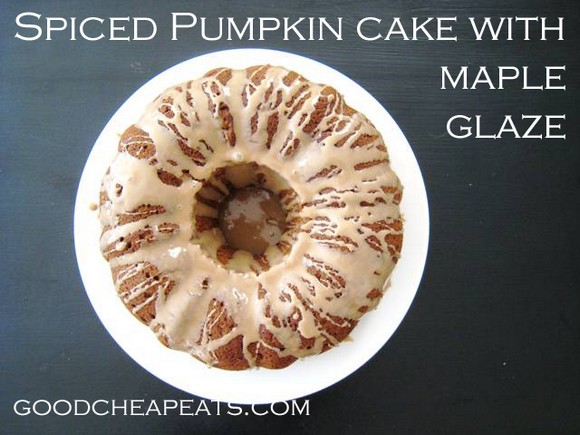 Spiced Pumpkin Cake with Maple Glaze recipe photo