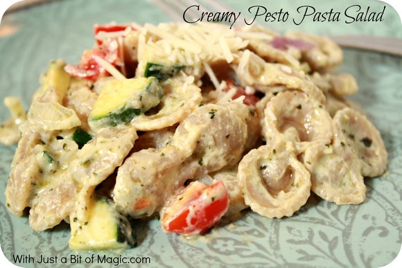 Creamy Pesto Pasta Salad recipe photo