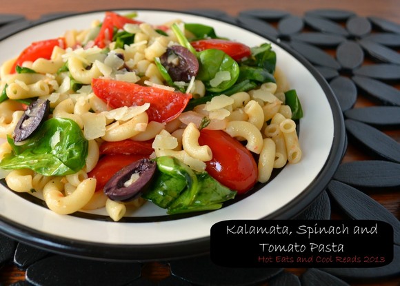 Kalamata, Spinach and Tomato Pasta recipe photo