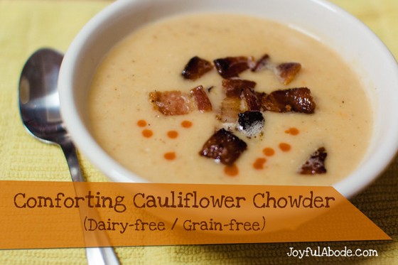Comforting Cauliflower Soup (Dairy-free & Grain-free) recipe photo