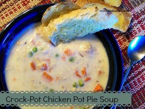 Crock-Pot Chicken Pot Pie Soup recipe photo