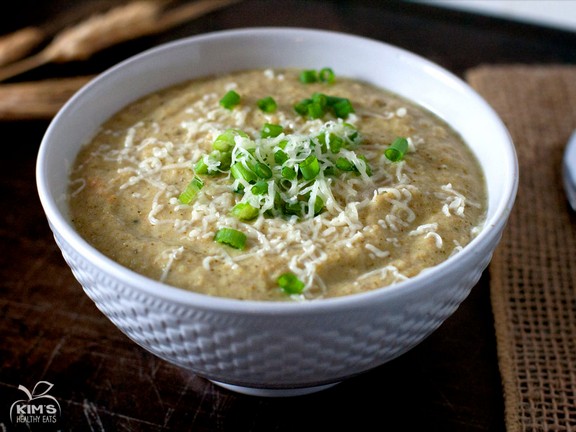 Crock Pot Creamy Cauliflower Broccoli Soup recipe photo