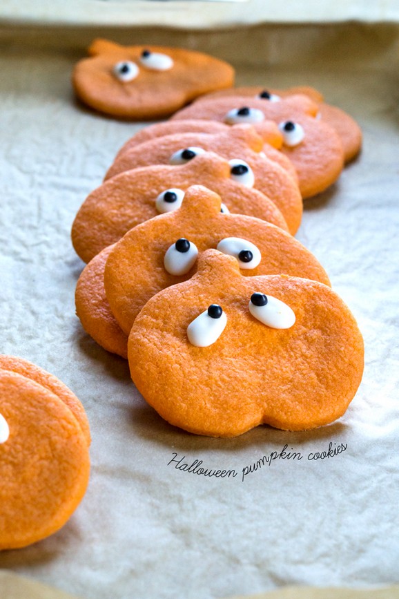 Gluten Free Halloween Pumpkin Sugar Cookies recipe photo