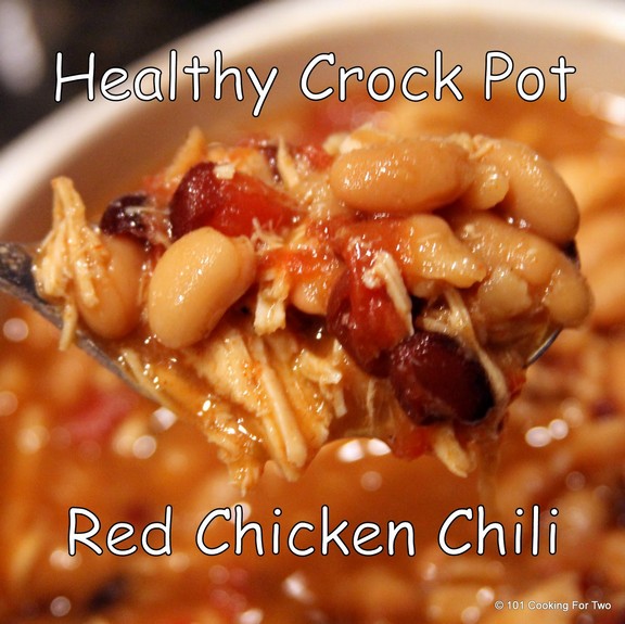 Healthy Crock Pot Red Chicken Chili recipe photo