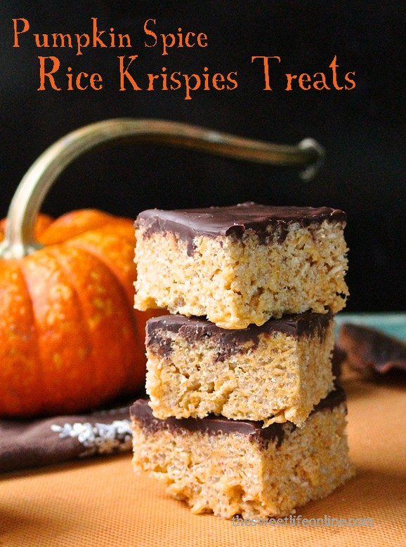 Pumpkin Spice Rice Krispies Treats recipe photo