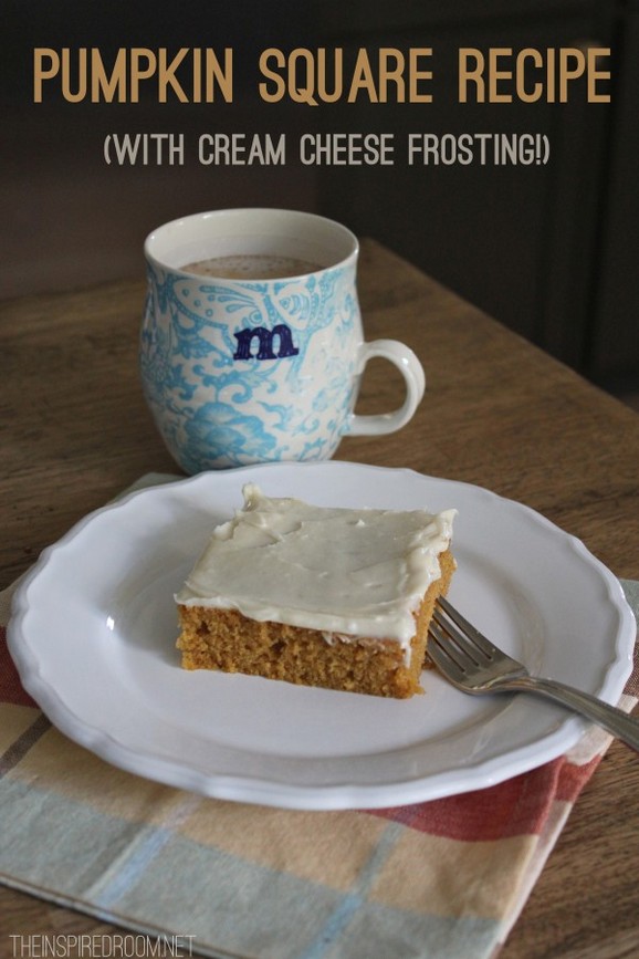 Pumpkin Squares with Cream Cheese Frosting recipe photo