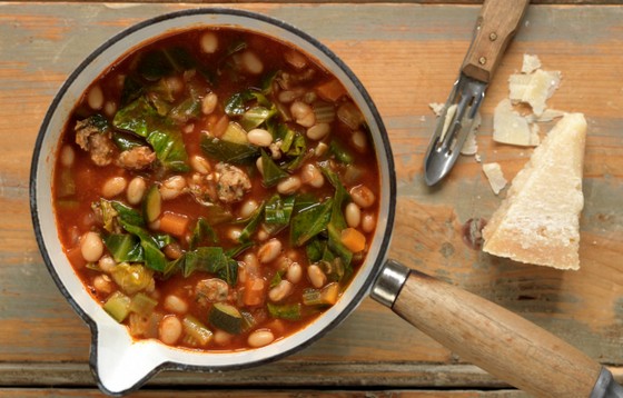 Rustic Tuscan Bean And Sausage Soup recipe photo
