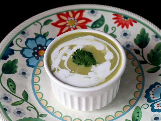 Simple Crockpot Cream of Asparagus Soup recipe photo