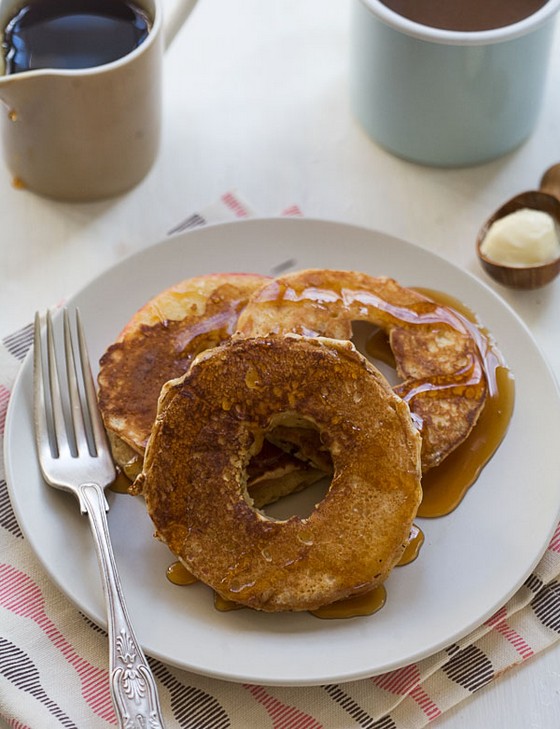 Spiced Apple Ring Pancakes recipe photo