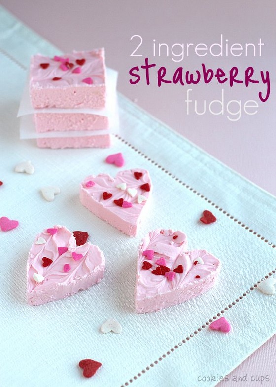 2 Ingredient Strawberry Fudge recipe photo