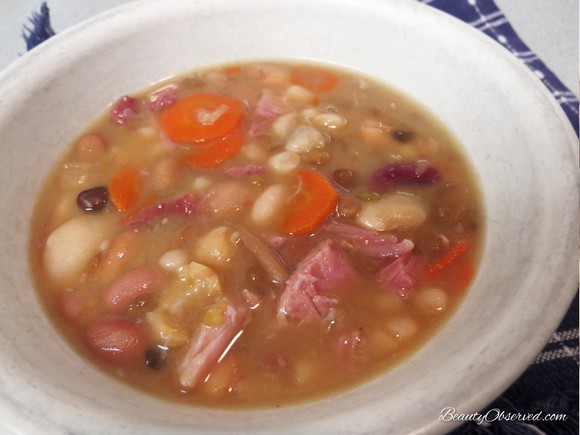 15 Bean with Ham Soup recipe photo