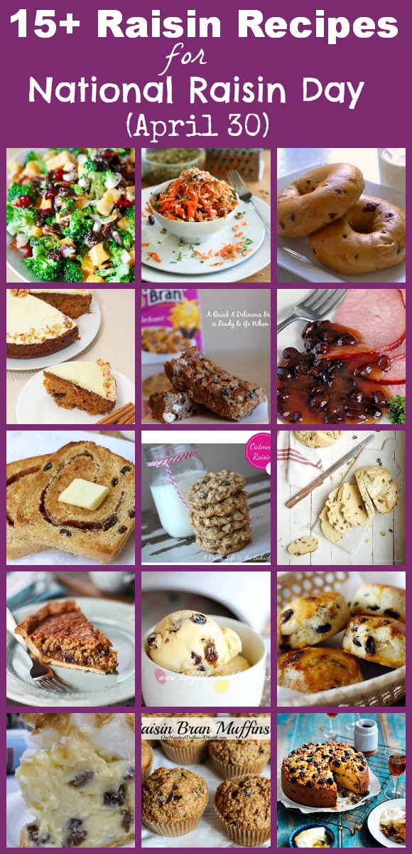 15+ Delicious Raisin Recipes for National Raisin Day (April 30)