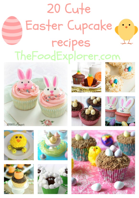 20 cute Easter cupcake recipes