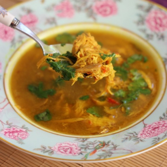 Aromatic & Hot Chicken Soup recipe photo