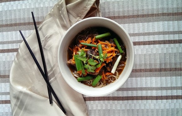Asian Sesame Braised Short Rib Soup recipe photo