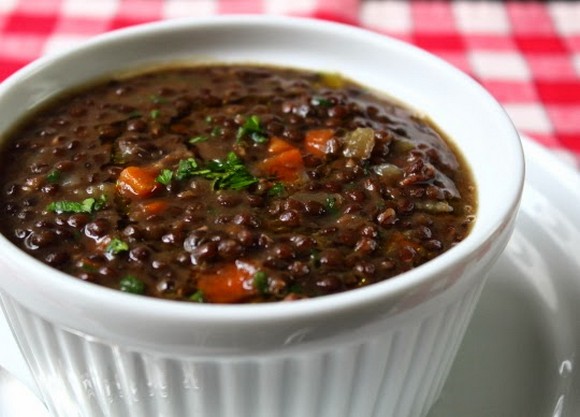 Black Lentil Soup recipe photo