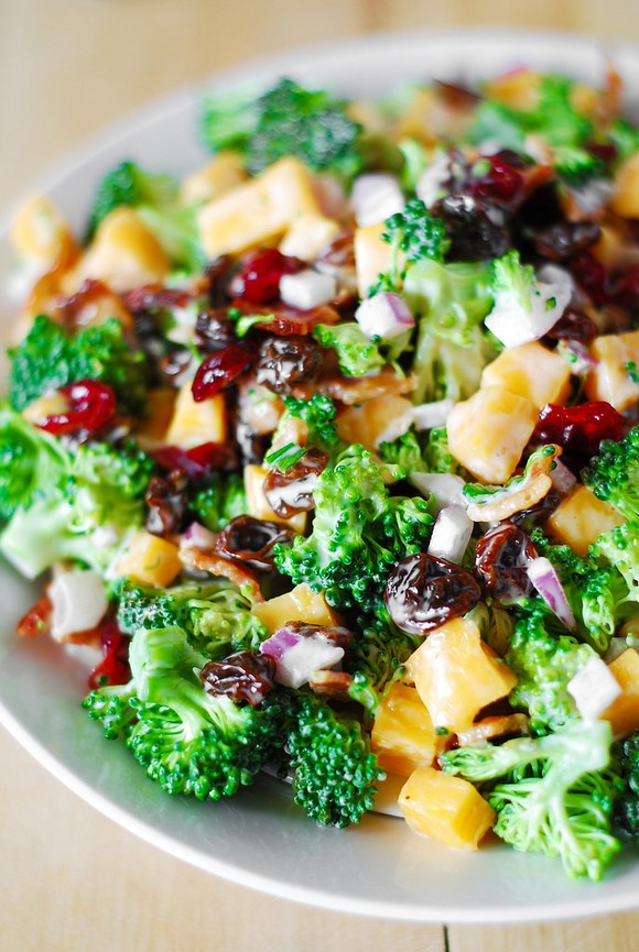 Broccoli Salad with Bacon, Raisins and Cheddar Cheese recipe photo