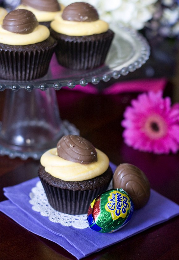 Cadbury Creme Egg Cupcakes recipe photo
