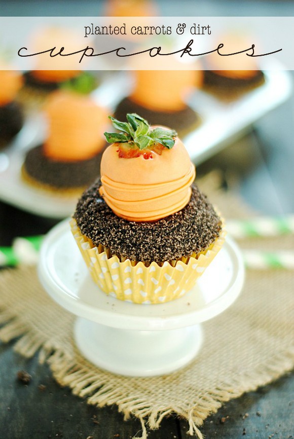 Carrots & Dirt Cupcakes recipe photo