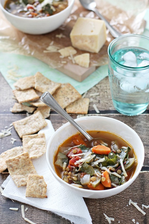 Chard and Lentil Vegetable Soup recipe photo