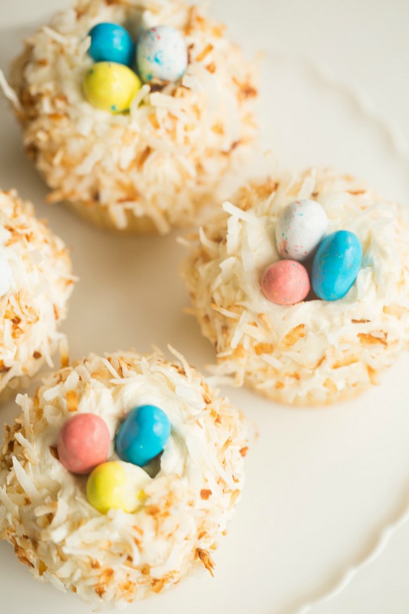 Coconut Cupcakes with Toasted Coconut Frosting recipe photo