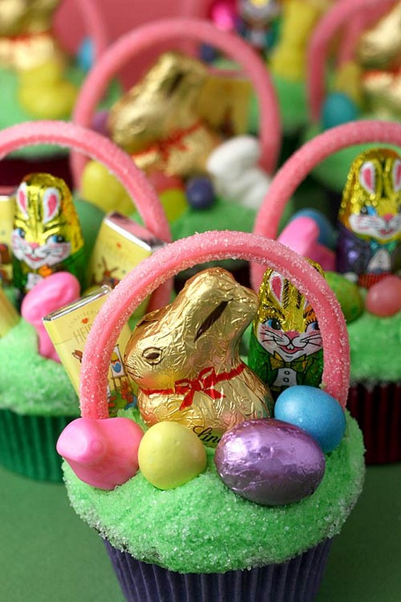 Easter Bunny Chocolate Cupcakes recipe photo
